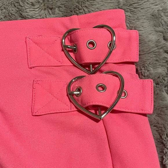 Hot Pink High Waisted Skirt - Picture 3 of 3